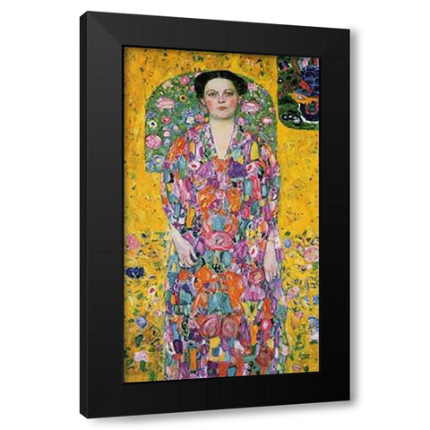 Eugenia Primavesi 1914 Black Modern Wood Framed Art Print with Double Matting by Klimt, Gustav