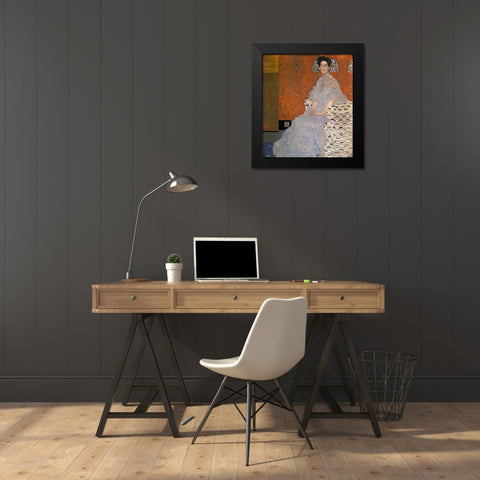 Fritza Riedler 1906 Black Modern Wood Framed Art Print by Klimt, Gustav