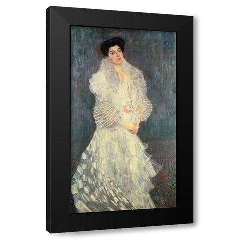 Hermine Gallia 1904 Black Modern Wood Framed Art Print with Double Matting by Klimt, Gustav