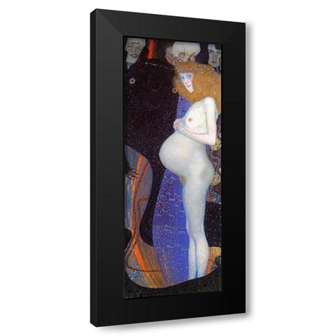 Hope I 1903 Black Modern Wood Framed Art Print by Klimt, Gustav
