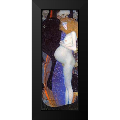 Hope I 1903 Black Modern Wood Framed Art Print by Klimt, Gustav