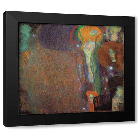 Irrlichter 1903 Black Modern Wood Framed Art Print by Klimt, Gustav