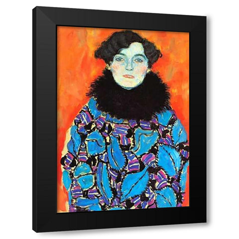 Johanna Staude 1918 Black Modern Wood Framed Art Print by Klimt, Gustav