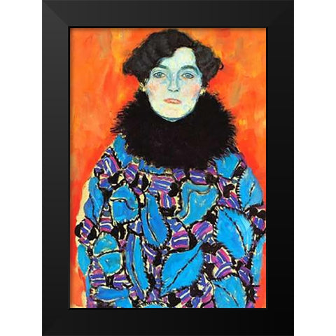 Johanna Staude 1918 Black Modern Wood Framed Art Print by Klimt, Gustav