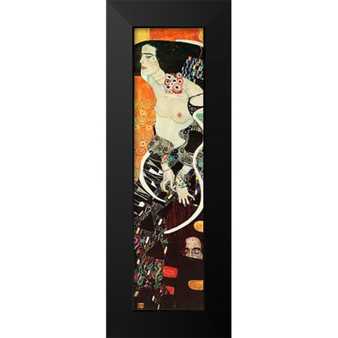 Judith II 1909 Black Modern Wood Framed Art Print by Klimt, Gustav