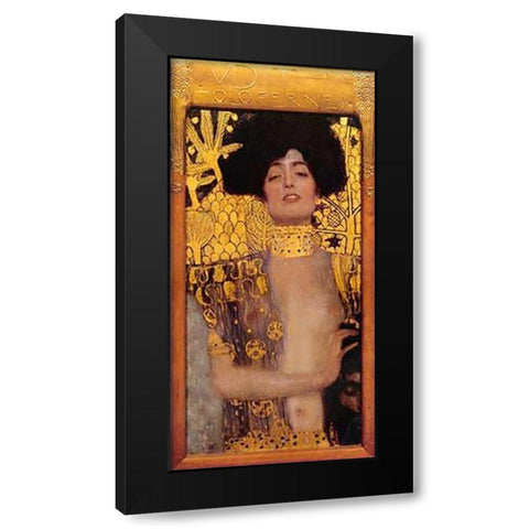 Judith (2) Black Modern Wood Framed Art Print by Klimt, Gustav
