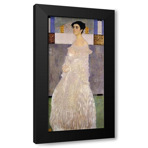 Margaret Stonborough-Wittgenstein 1905 Black Modern Wood Framed Art Print with Double Matting by Klimt, Gustav