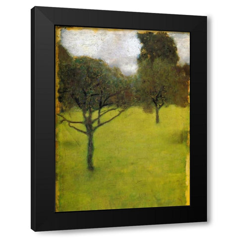 Orchard 1898 Black Modern Wood Framed Art Print with Double Matting by Klimt, Gustav