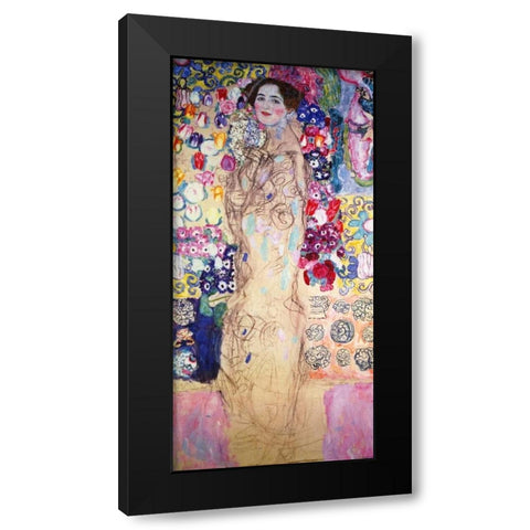 Portrait Of A Lady 1918 Black Modern Wood Framed Art Print with Double Matting by Klimt, Gustav