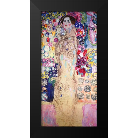Portrait Of A Lady 1918 Black Modern Wood Framed Art Print by Klimt, Gustav