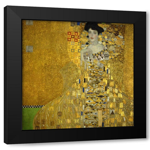 Portrait Of Adele Bloch Bauer I 1907 Black Modern Wood Framed Art Print by Klimt, Gustav