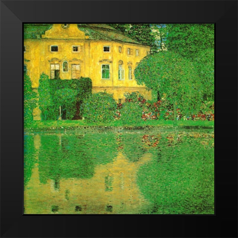Schloss Kammer On Attersee - 2 Black Modern Wood Framed Art Print by Klimt, Gustav