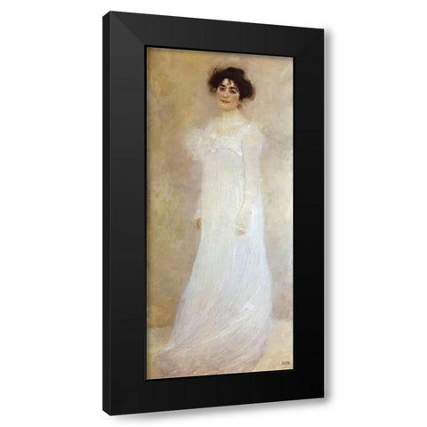 Serena Lederer 1899 Black Modern Wood Framed Art Print with Double Matting by Klimt, Gustav