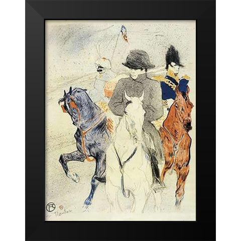 Napoleon Black Modern Wood Framed Art Print by Toulouse-Lautrec, Henri