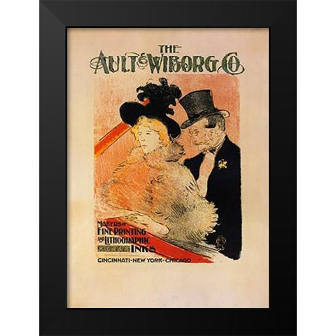 The Ault And Wiborg Co Black Modern Wood Framed Art Print by Toulouse-Lautrec, Henri