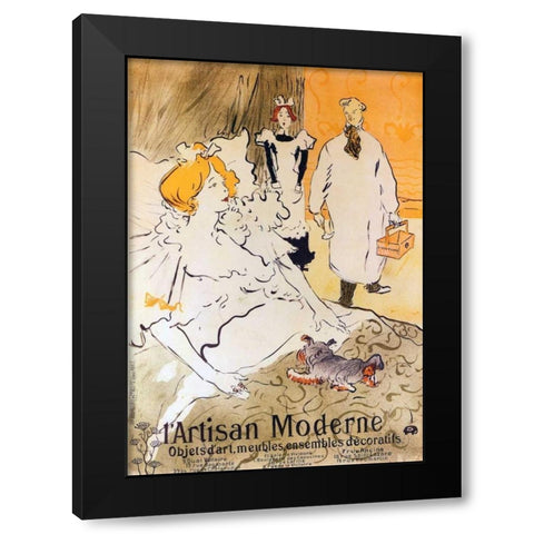 The Modern Craftsman Black Modern Wood Framed Art Print by Toulouse-Lautrec, Henri