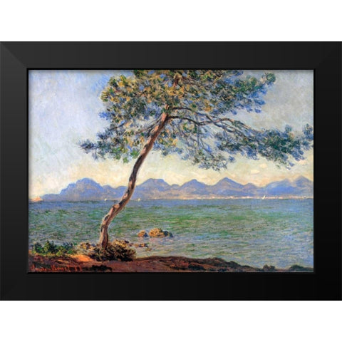 Au Cap DAntibes 1888 Black Modern Wood Framed Art Print by Monet, Claude