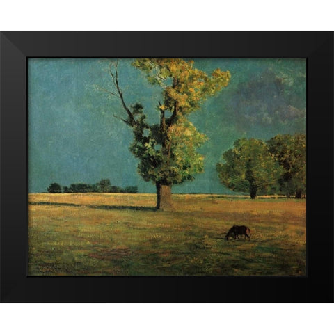 Peyrelebade Landscape Black Modern Wood Framed Art Print by Redon, Odilion