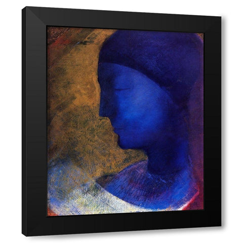 The Golden Cell Black Modern Wood Framed Art Print by Redon, Odilon