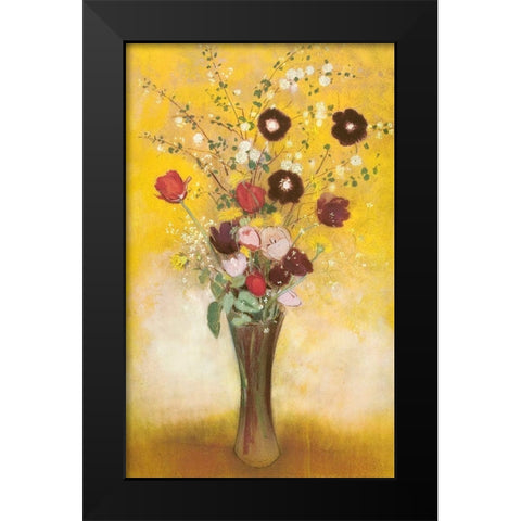 Vase Of Flowers 1916 Black Modern Wood Framed Art Print by Redon, Odilon