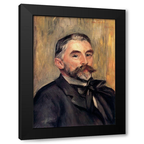 StÃ©phane MallarmÃ© Black Modern Wood Framed Art Print by Renoir, Pierre-Auguste