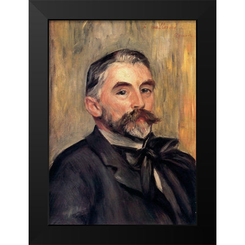 StÃ©phane MallarmÃ© Black Modern Wood Framed Art Print by Renoir, Pierre-Auguste
