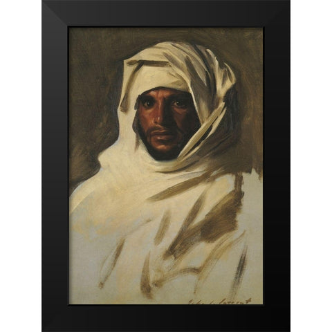 A Bedouin Arab 1891 Black Modern Wood Framed Art Print by Sargent, John Singer