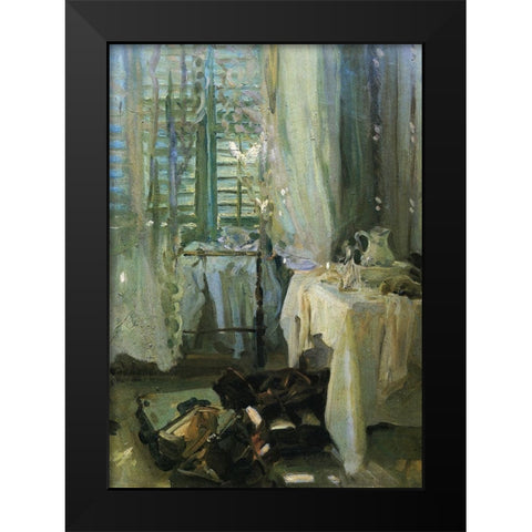 A Hotel Room, after 1900 Black Modern Wood Framed Art Print by Sargent, John Singer