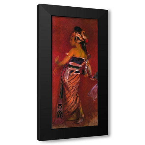 A Javanese Dancer 1889 Black Modern Wood Framed Art Print with Double Matting by Sargent, John Singer