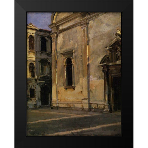 Campo dei Gesuiti, 1902-04 Black Modern Wood Framed Art Print by Sargent, John Singer