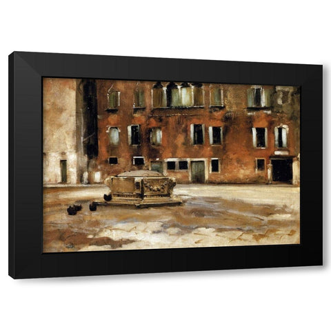 Campo Sant Agnese, Venice, 1882 Black Modern Wood Framed Art Print with Double Matting by Sargent, John Singer