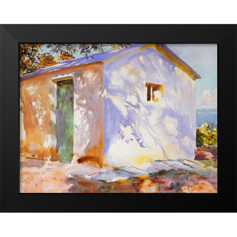 Corfu, Lights and Shadows Black Modern Wood Framed Art Print by Sargent, John Singer