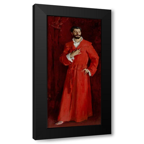 Doctor Pozzi at Home, 1881 Black Modern Wood Framed Art Print by Sargent, John Singer