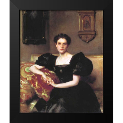 Elizabeth Winthrop Chandler Black Modern Wood Framed Art Print by Sargent, John Singer