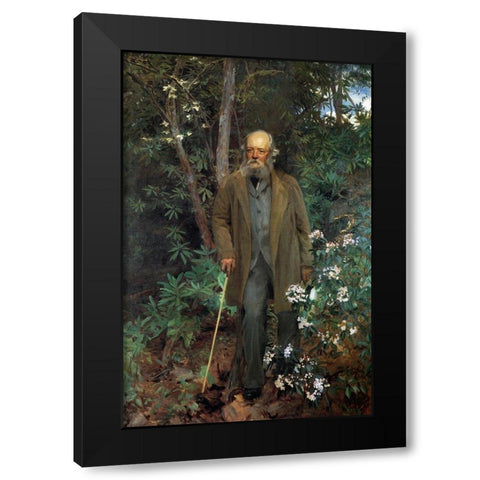 Frederick Law Olmsted Black Modern Wood Framed Art Print with Double Matting by Sargent, John Singer