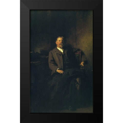 Henry Lee Higginson Black Modern Wood Framed Art Print by Sargent, John Singer