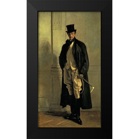 Lord Ribblesdale Black Modern Wood Framed Art Print by Sargent, John Singer