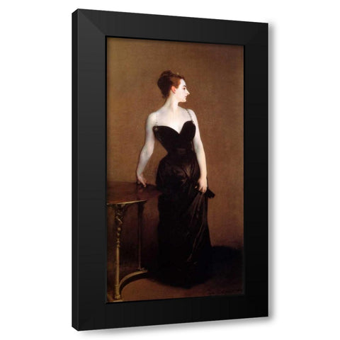 Madame Pierre Gautreau - Madame X Black Modern Wood Framed Art Print by Sargent, John Singer