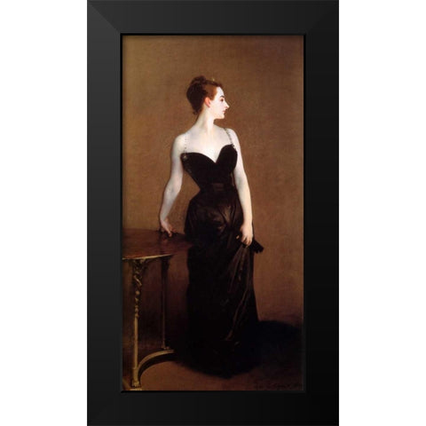 Madame Pierre Gautreau - Madame X Black Modern Wood Framed Art Print by Sargent, John Singer
