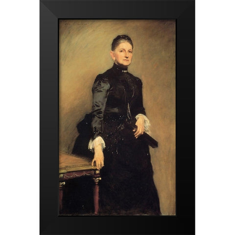 Mrs Adrian Iselin Black Modern Wood Framed Art Print by Sargent, John Singer