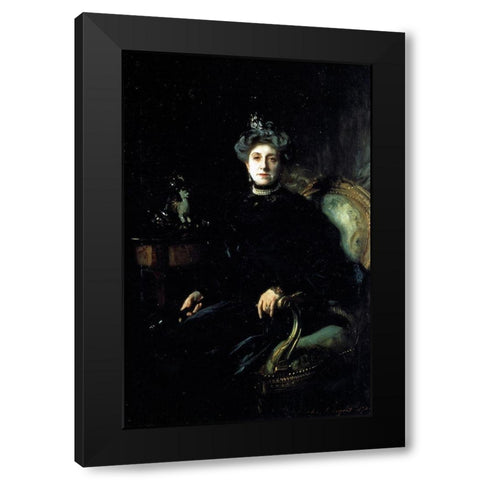 Mrs Wertheimer 1904 Black Modern Wood Framed Art Print with Double Matting by Sargent, John Singer