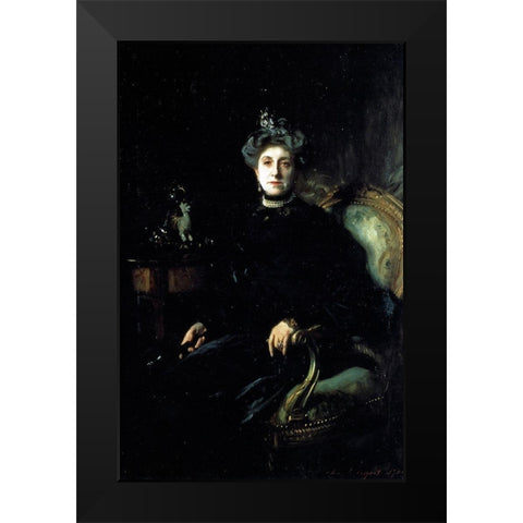 Mrs Wertheimer 1904 Black Modern Wood Framed Art Print by Sargent, John Singer