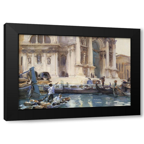 On the Steps of the Salute, 1906 Black Modern Wood Framed Art Print with Double Matting by Sargent, John Singer