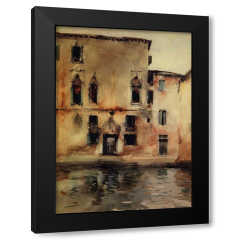 Palazzo Marcello, 1880-81 Black Modern Wood Framed Art Print with Double Matting by Sargent, John Singer