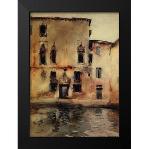 Palazzo Marcello, 1880-81 Black Modern Wood Framed Art Print by Sargent, John Singer