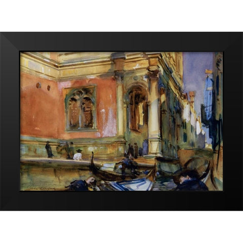 Scuola di San Rocco, 1902-04 Black Modern Wood Framed Art Print by Sargent, John Singer