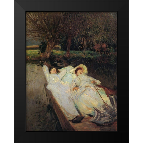 St Martins, Summer 1888 Black Modern Wood Framed Art Print by Sargent, John Singer