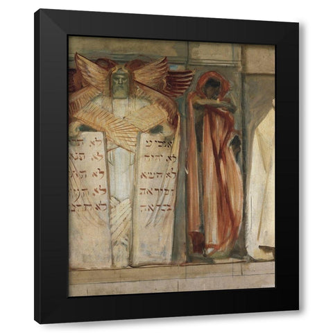 Study for Frieze of the Prophets (Detail), 1893 Black Modern Wood Framed Art Print by Sargent, John Singer