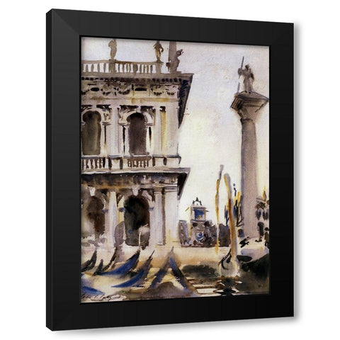 The Libreria, 1904 Black Modern Wood Framed Art Print by Sargent, John Singer