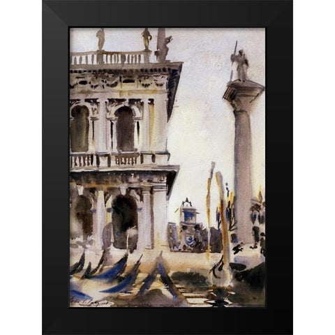 The Libreria, 1904 Black Modern Wood Framed Art Print by Sargent, John Singer